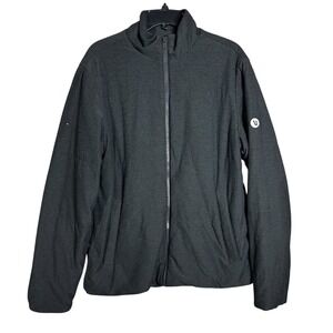 Vuori lightweight puffer Insulated Jacket Charcoal Gray Full Zip Primaloft Sz L